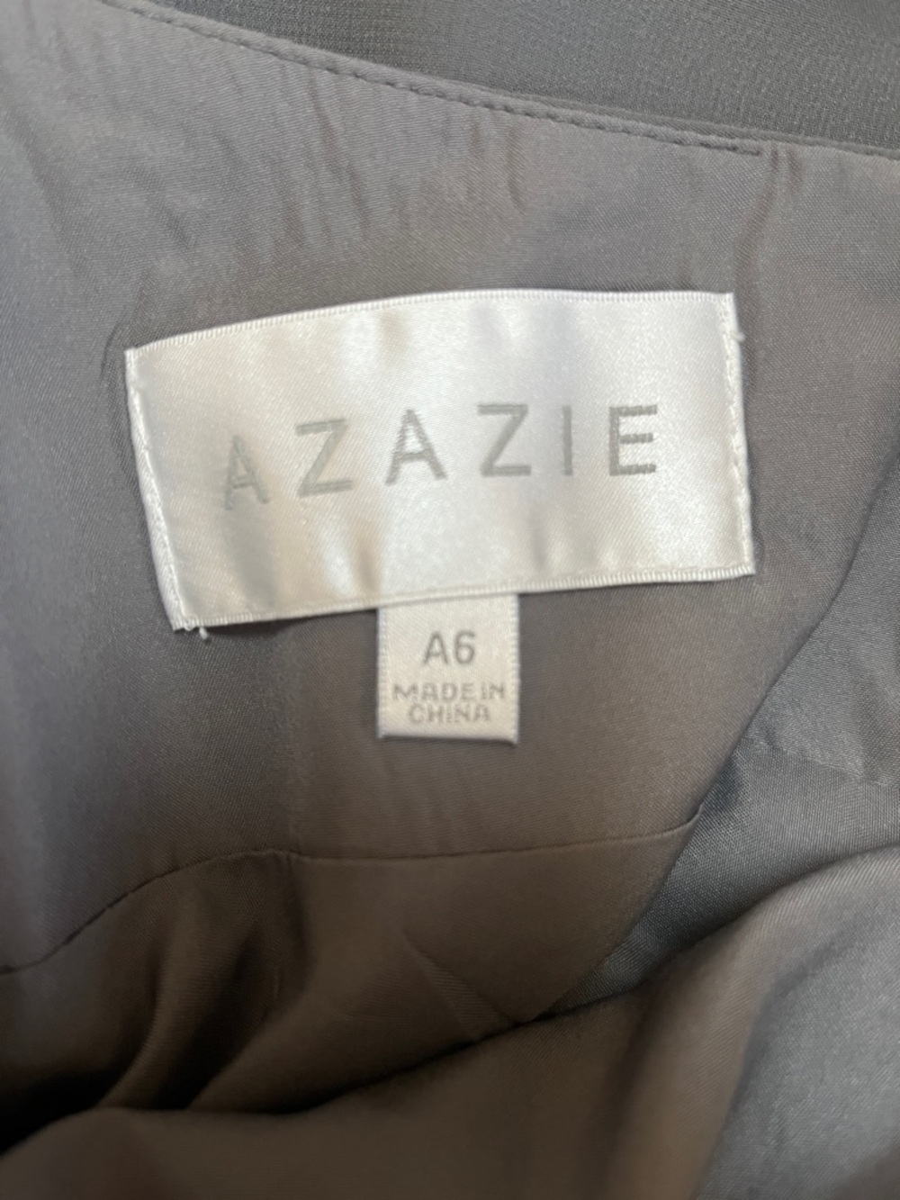 AZAZIE Davis Steel Grey Slip Maxi Dress with V-Neck Size 6 NWT - Picture 9 of 11